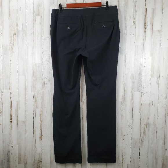 Chaps Womens Pants 10 Black Career Stretch Cotton Blend R3 - Picture 4 of 7